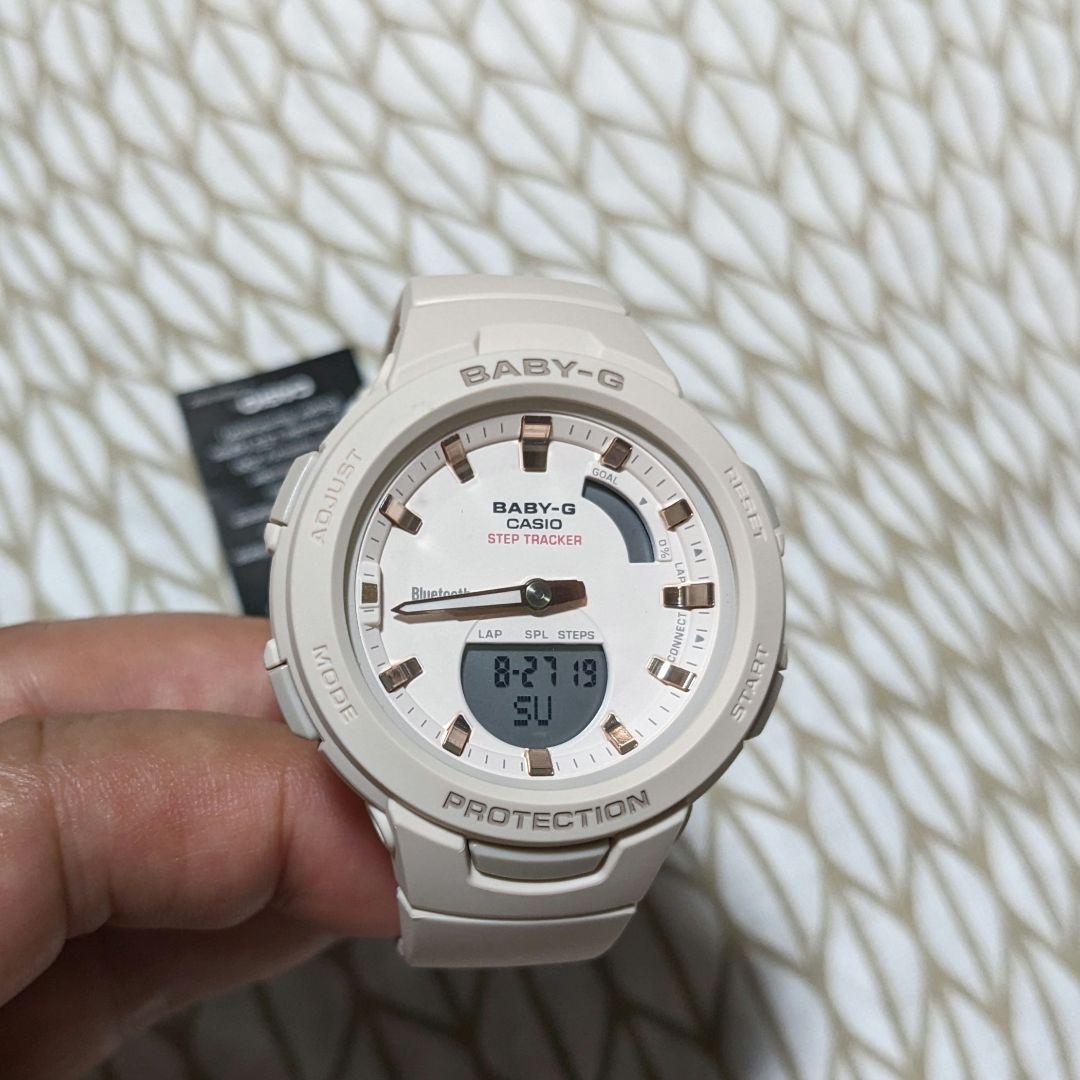 未使用☆Bluetooth CASIO Baby-G bsa-b100　ベージュ