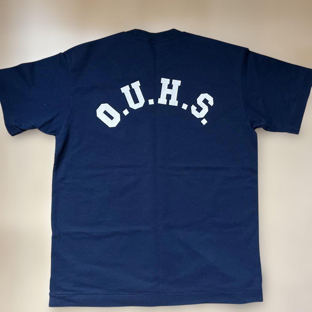 大阪体育大学陸上競技部 Tシャツ Lサイズ ネイビー ミズノ
