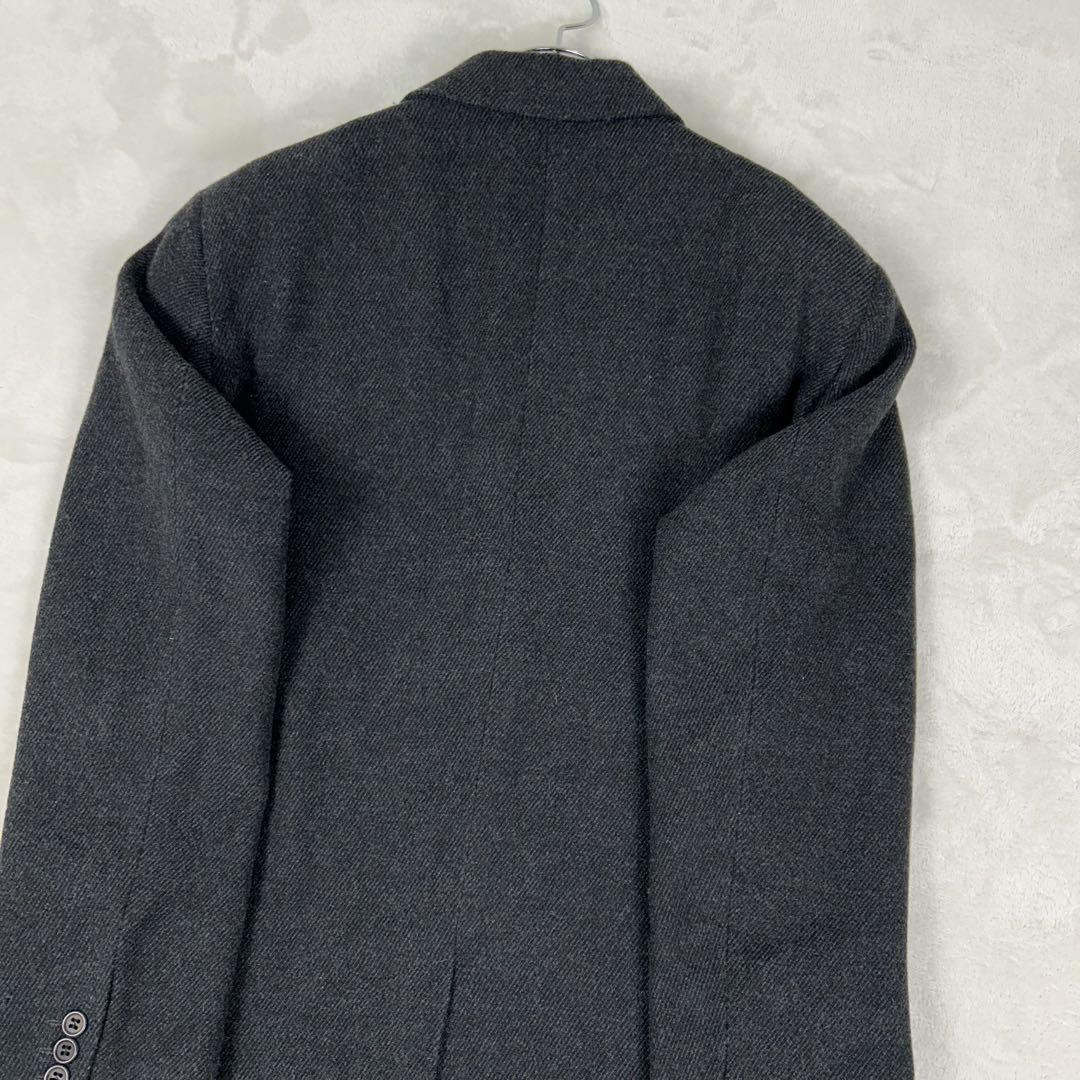 美品☆ジョルジオアルマーニ チェスターコート マキシ丈 シングル 黒 XL