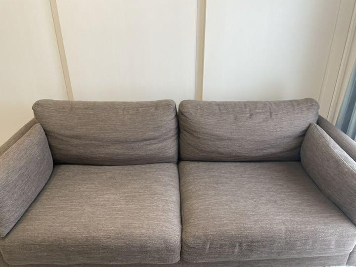 ニトリ 3人用 布張りソファ(CA10 DR-DMO) 値引き可【ニトリ】3人用布張りソファ(CA10 DR-DMO)