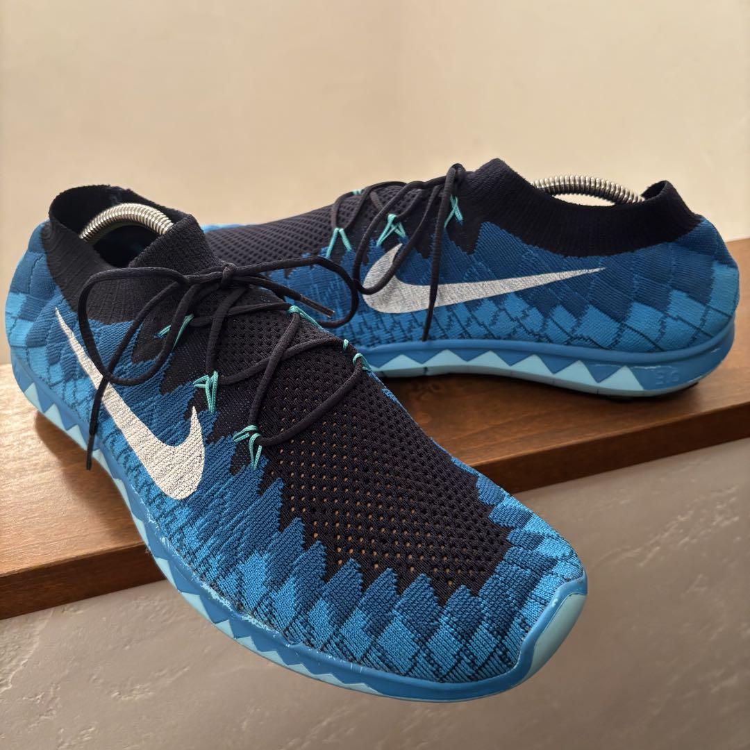 美品　NIKE ナイキ フリー 3.0 フライニット　ブルー