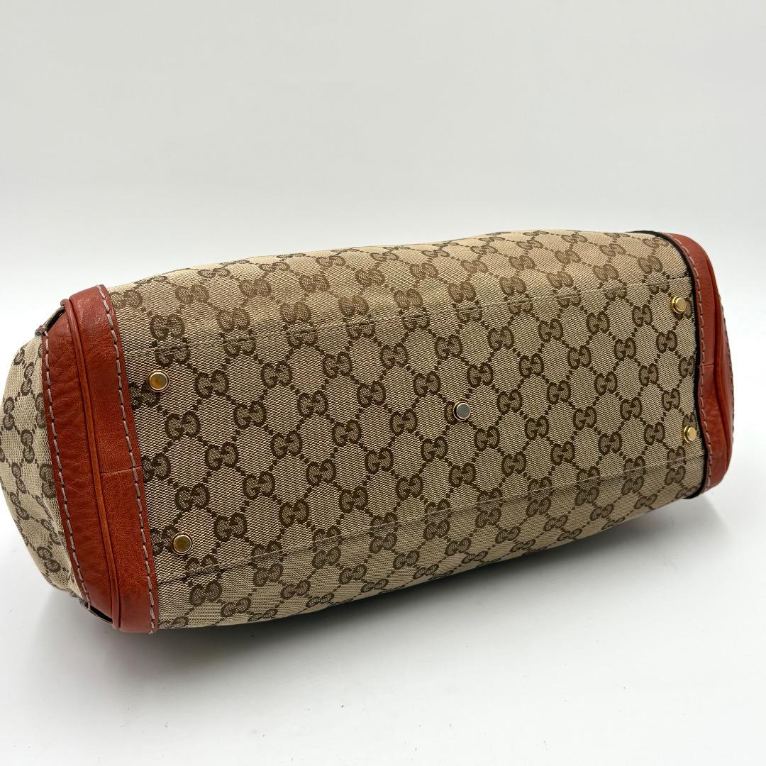極美品✨GUCCI GGランニング GGキャンバス トートバッグ オレンジ 極美品✨GUCCI GGランニング GGキャンバス トートバッグ オレンジ