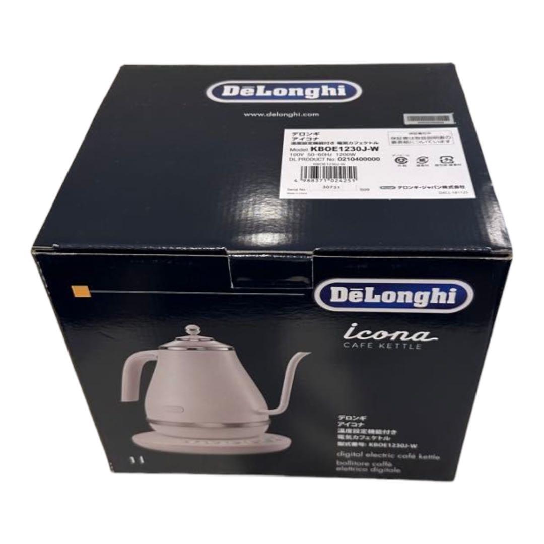 格安新品 電気ケトル デロンギDeLonghi KBOE123J-W savingssafari.com