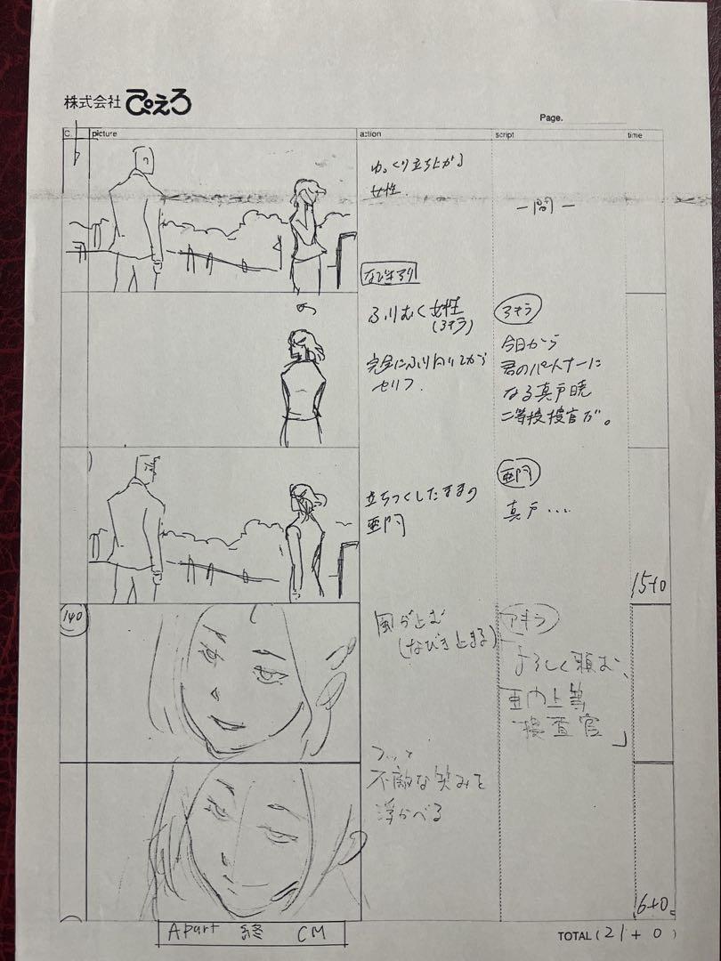 アニメ　東京喰種　√A 2話　絵コンテ　石田スイ　金木研　鈴屋什造