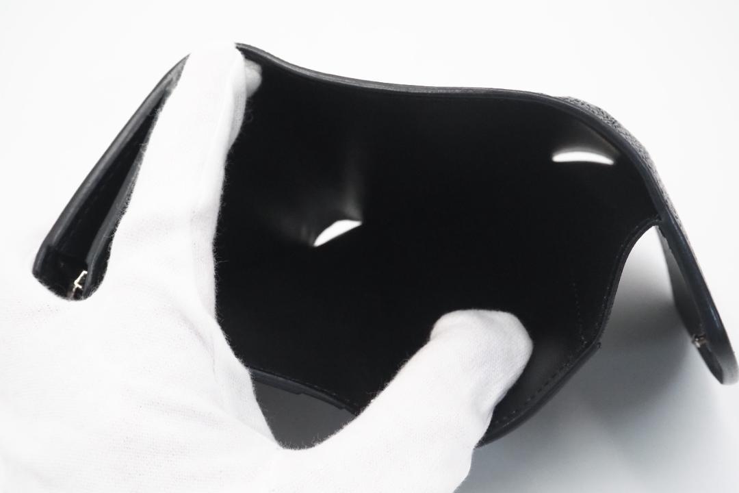 LOUIS VUITTON 三つ折り財布 マヒナ ポルトフォイユ イリスXS 黒 画像9