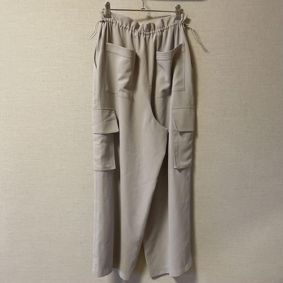 micalle micalleカーゴワイドパンツ グレー