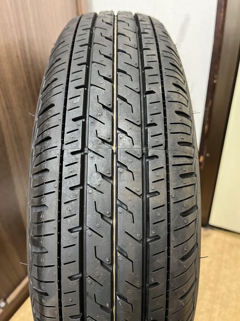 2022年製中古ブリヂストン夏タイヤセット145/80R12LT軽トラ 軽バン
