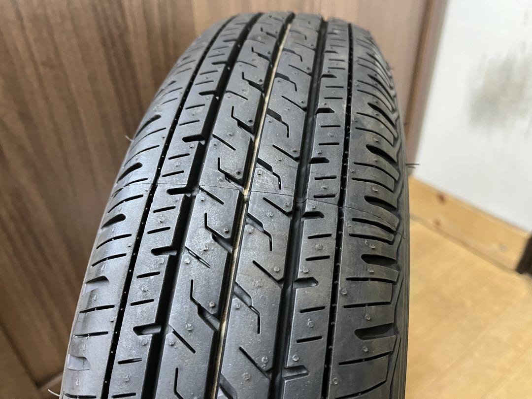 2022年製中古ブリヂストン夏タイヤセット145/80R12LT軽トラ 軽バン