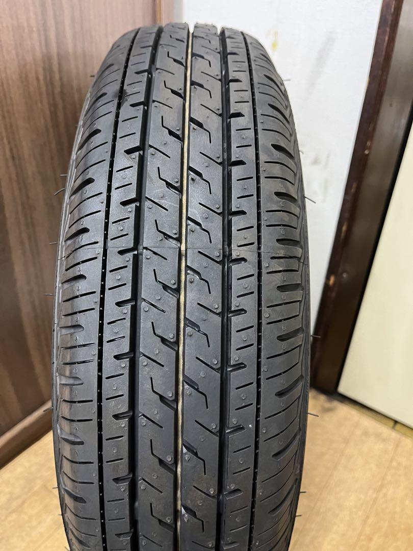 2022年製中古ブリヂストン夏タイヤセット145/80R12LT軽トラ 軽バン