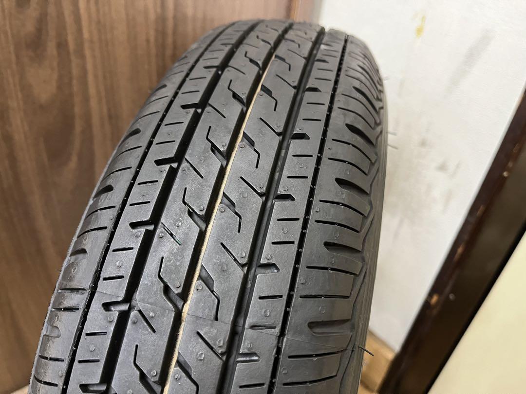 2022年製中古ブリヂストン夏タイヤセット145/80R12LT軽トラ 軽バン