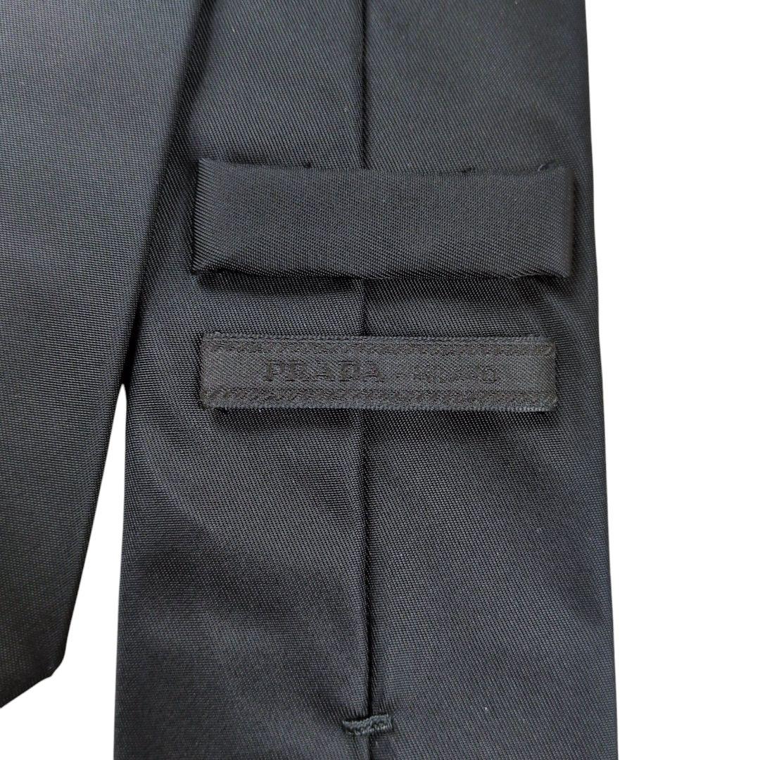 美品】PRADA RE-NYLON ロゴプレート ネクタイ