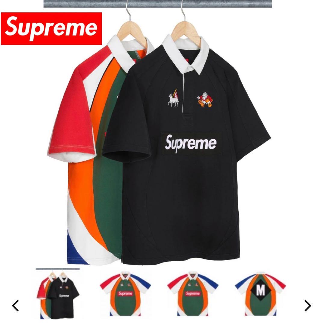 Supreme(シュプリーム)24S/S Rugby Black Largehmmhitemシュプリーム