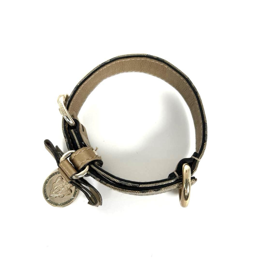 《美品✨レア》GUCCI 首輪　ペット用　犬　リボン　GG柄　メダル　猫G101