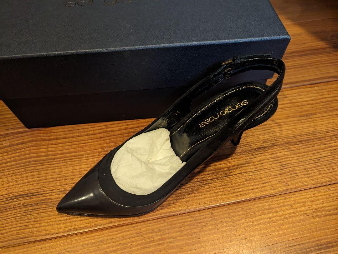 新品未使用箱入り Sergio Rossi セルジオロッシ ミュール 23cm 画像4