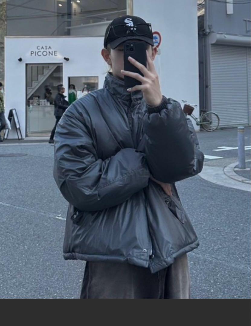【Chikashitsu +】unisex padding blouson