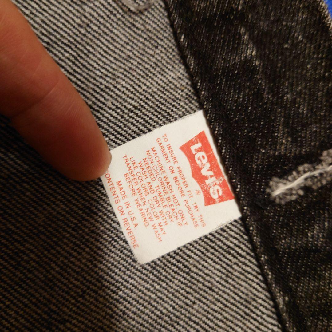 levis 70507 L アメリカ製　ケミカルウォッシュ　ブラック