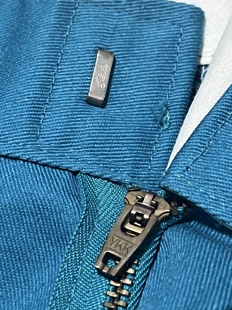 90s USA製 Dickies ワークパンツ 874 ターコイズブルー W34