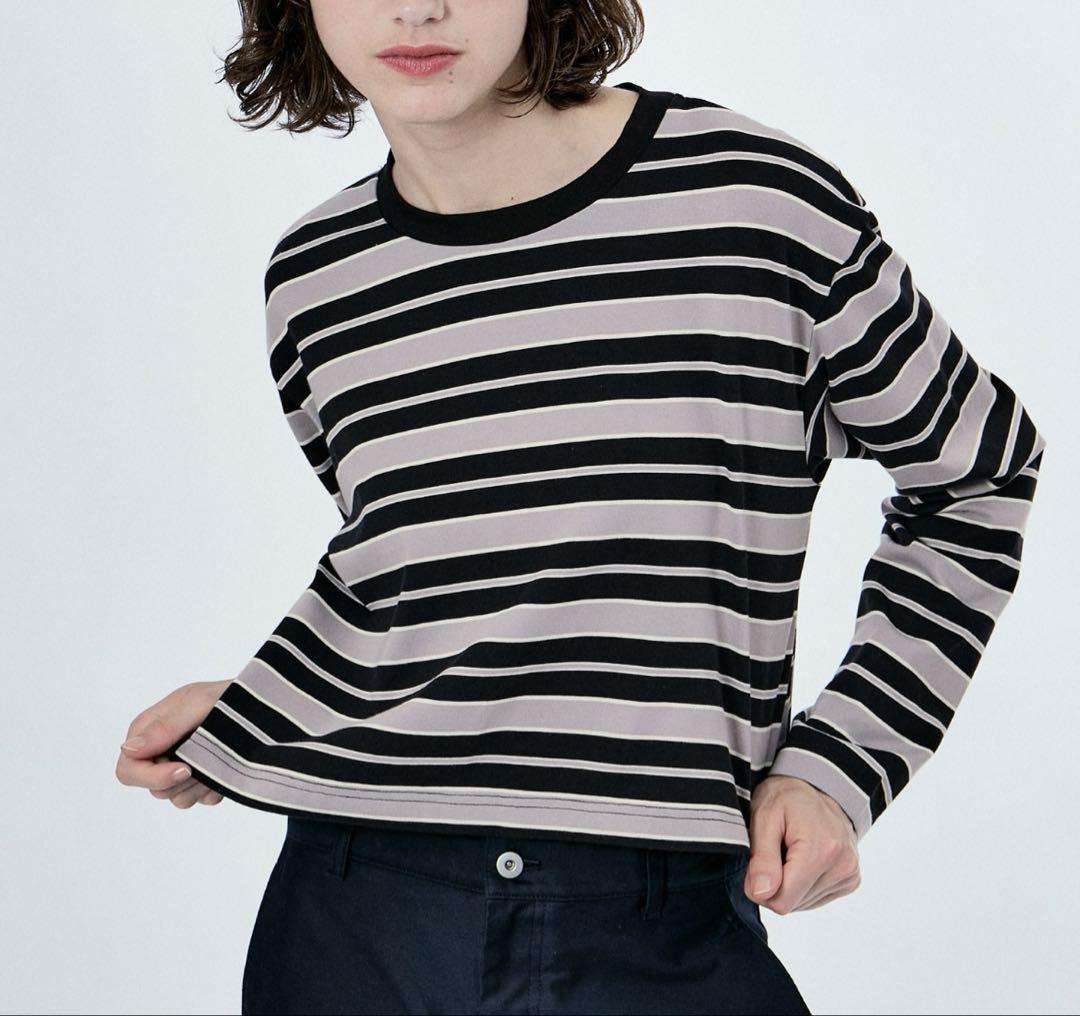 【M TO R】ボーダークルーネックTシャツ
