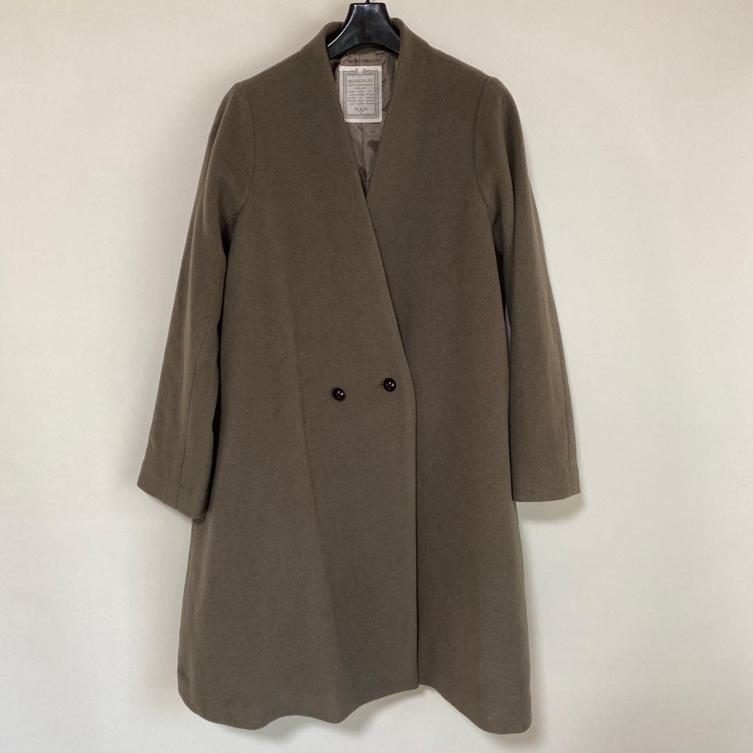 BEARDSLEY ビアズリーウール ノー ロングコート DMW SIZE BEARDSLEY