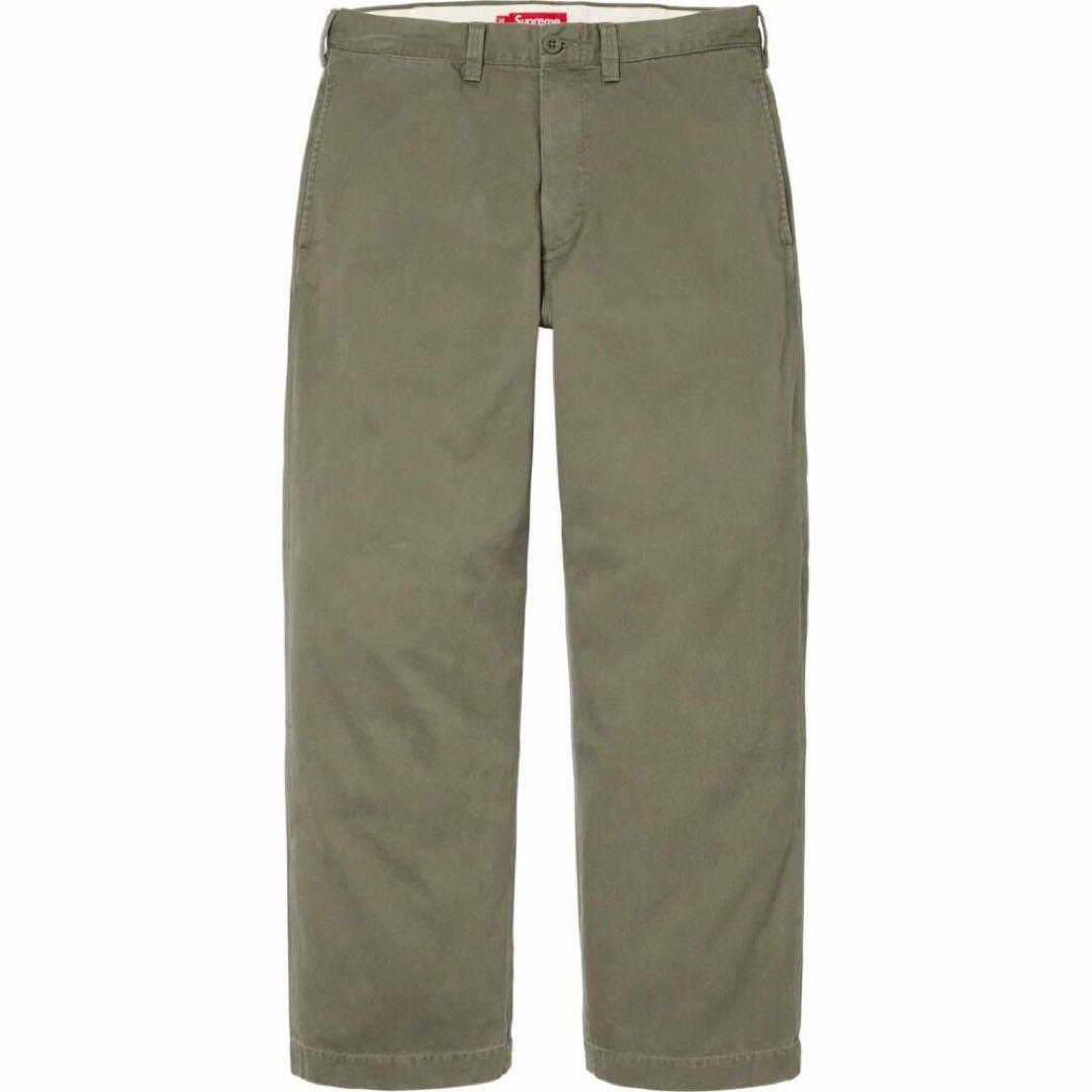 パンツ Supreme pin up Chino Pant Olive 32