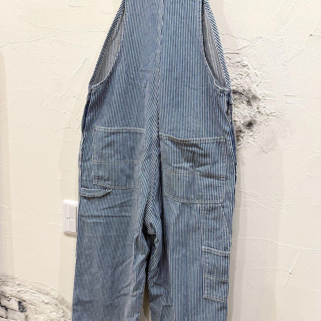 激レア70s★OSHKOSH オシュコシュ ヒッコリーオーバーオール デニム 画像14