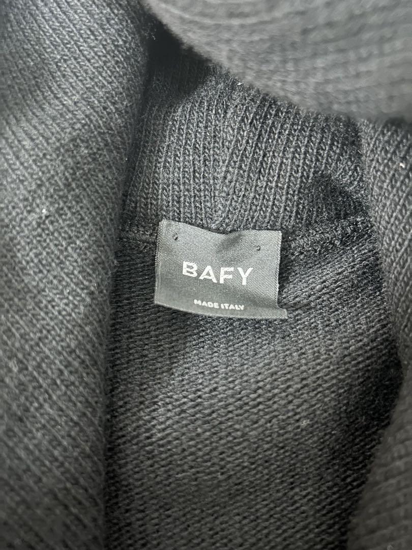 BAFY×BEAMS F ウールジップアップニットパーカ