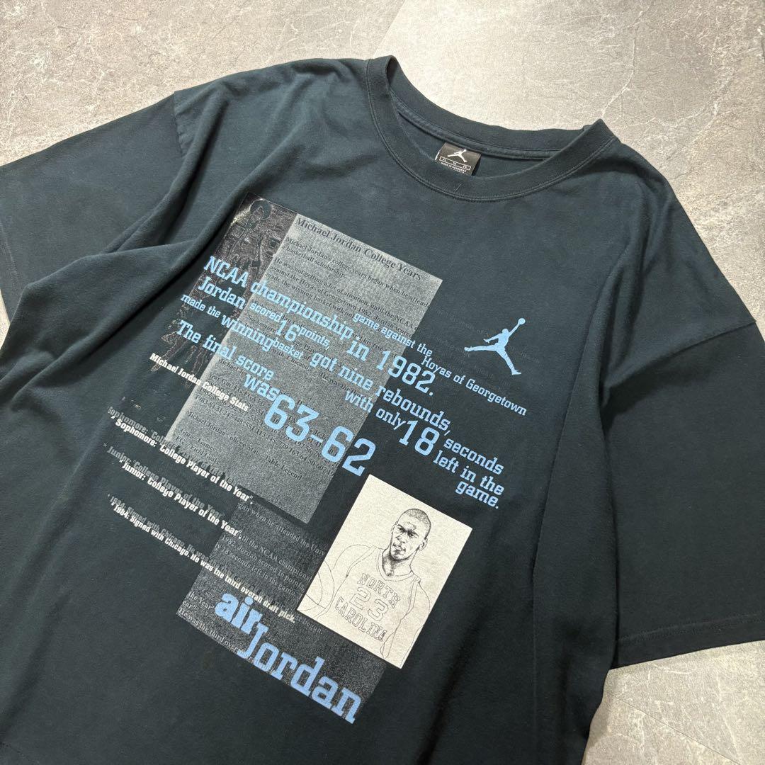 希少 NIKE JORDAN〈マイケル・ジョーダン プリントTシャツ 短丈〉
