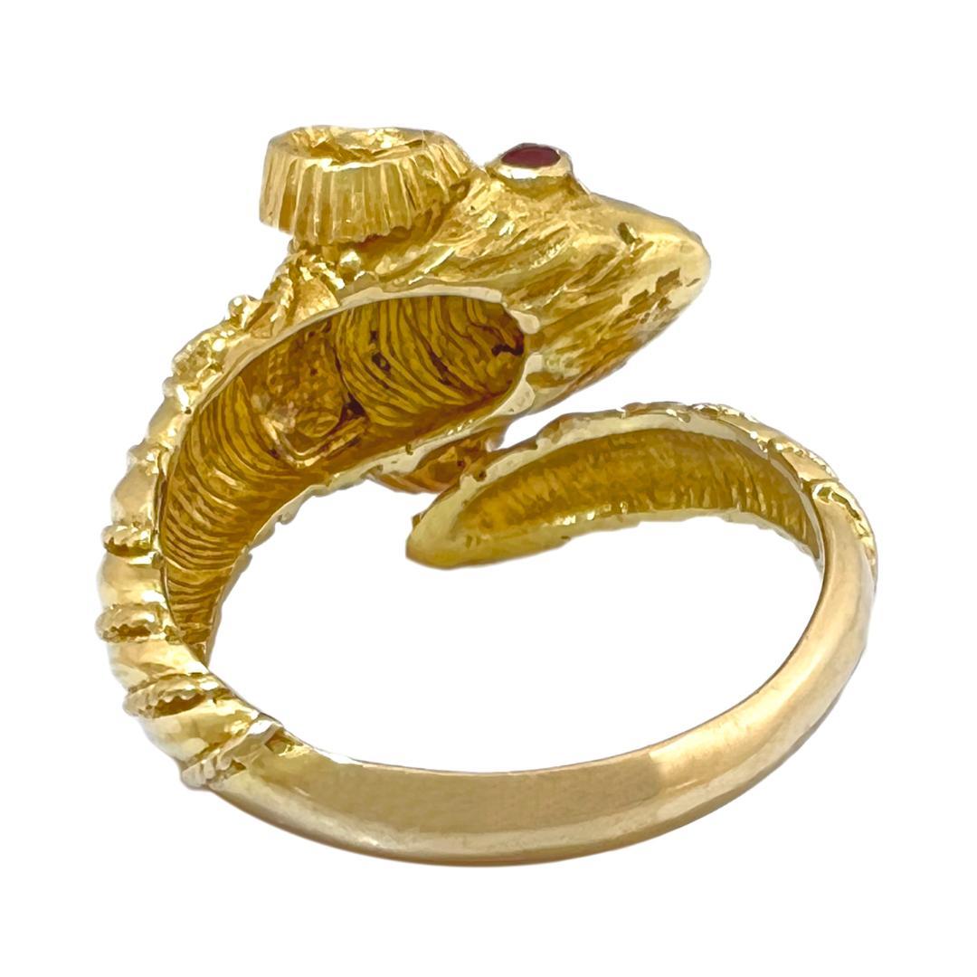 イリアスララウニス シープ ルビー アニマルヘッド 750 リング 12.5号 イリアスララウニス シープ ルビー アニマルヘッド 750 リング 12.5号