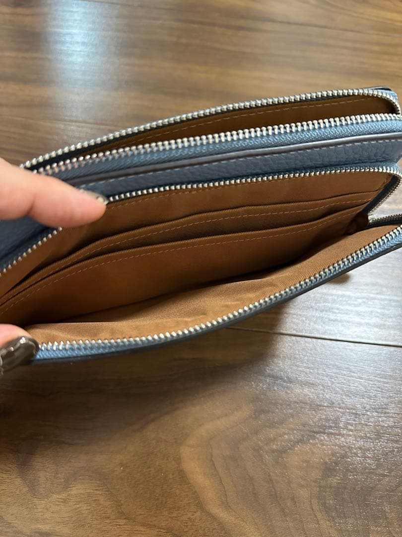 美品 コーチ ダブルジップウォレット 長財布 CD878 レディース COACH 美品 コーチ ダブルジップウォレット 長財布 CD878 レディース COACH