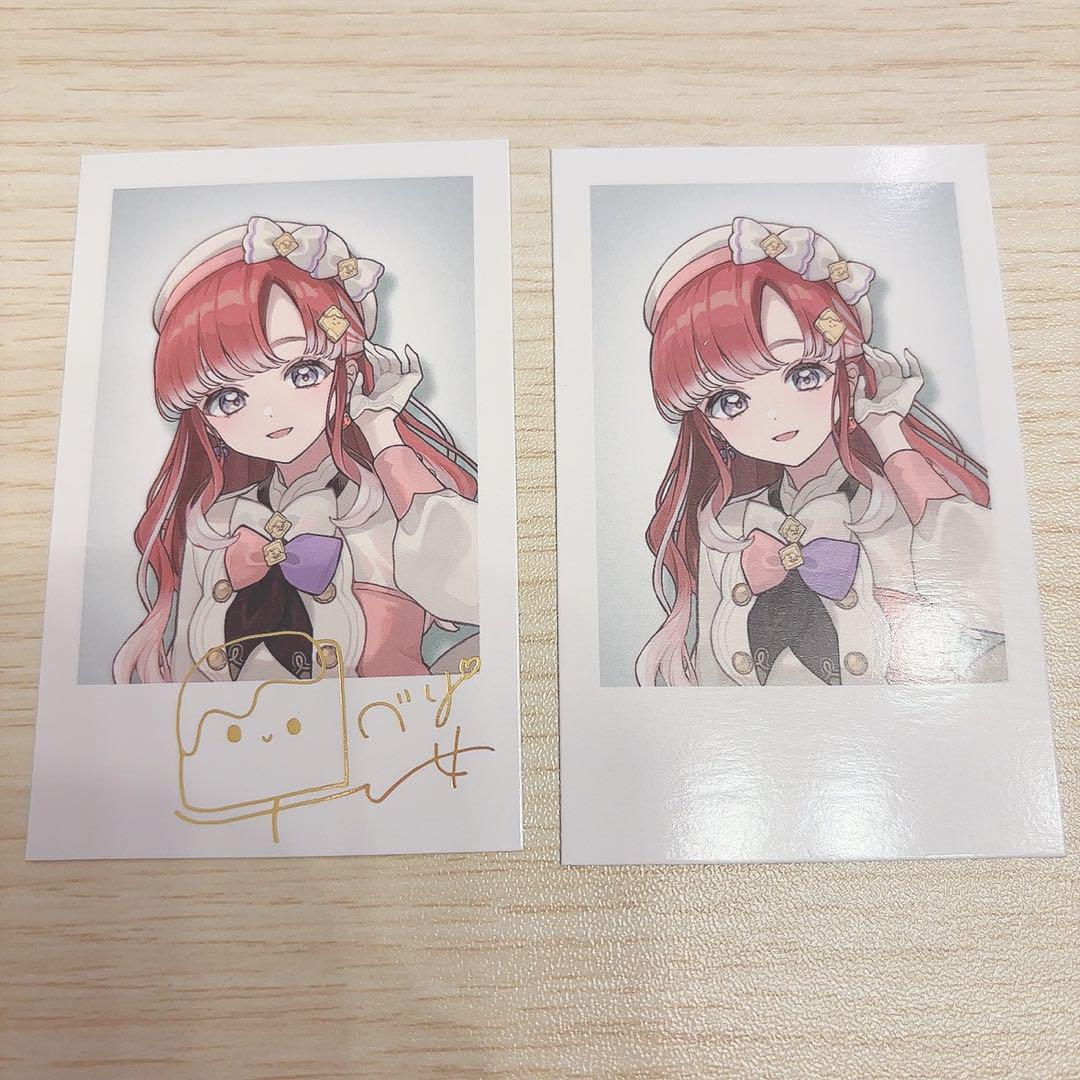 早乙女ベリー デビューチェキ にじさんじ 早乙女ベリー デビューチェキ 箔押し+ノーマル