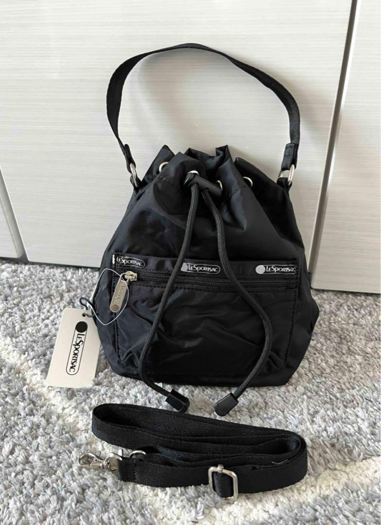 レスポートサック　ブラック　BLAK　ショルダーバッグ　巾着 レスポートサック ブラック BLAK ショルダーバッグ 巾着 - メルカリ