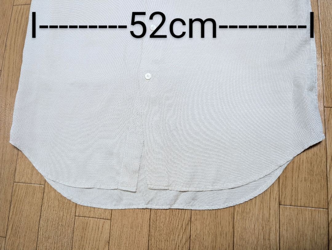 【新品】 ダンヒル dunhill 長袖シャツ 100%シルク 薄いベージュ