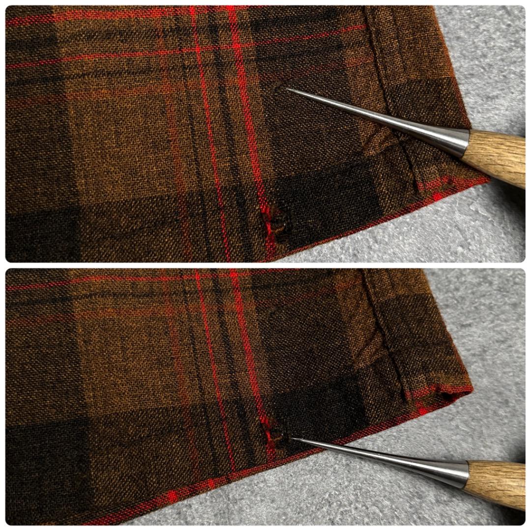 PENDLETON 60s オープンカラー チェック ボードシャツ ペンドルトン 画像8