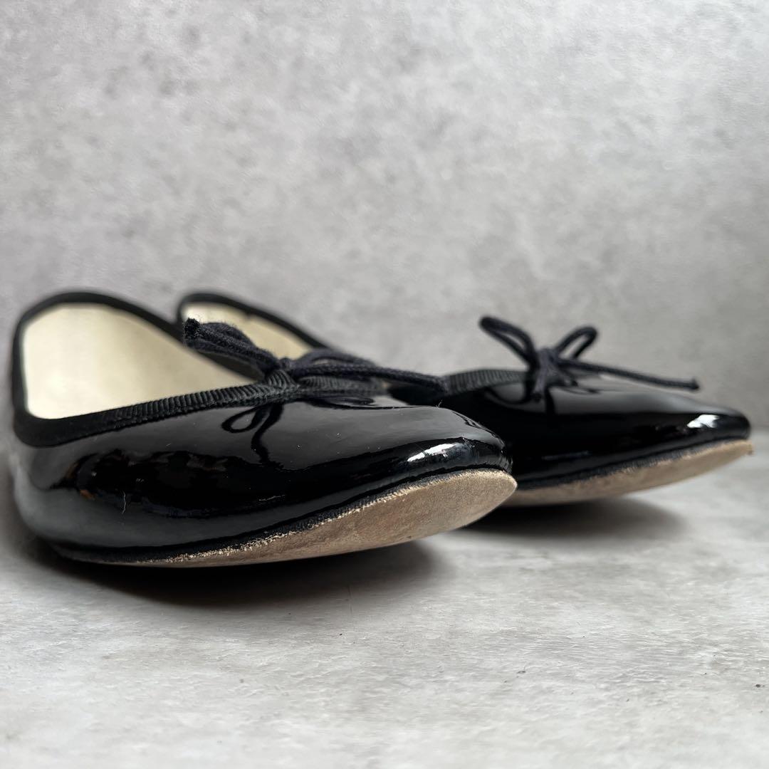 美品！repetto レペット 24cm エナメル　バレエ　フラットシューズ