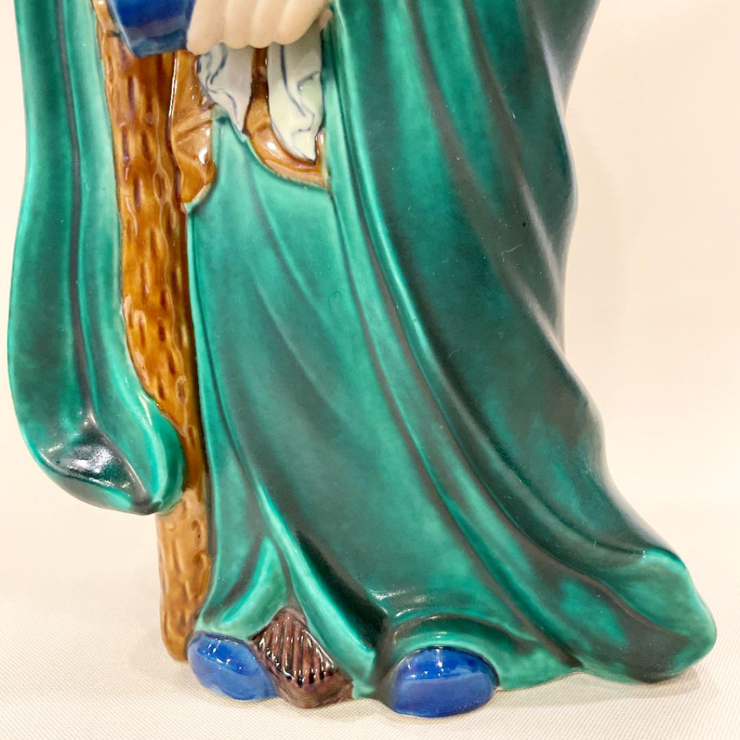 骨董品 九谷八幡窯 七福神 寿老人 特大神像 | www.avredentor.com.br