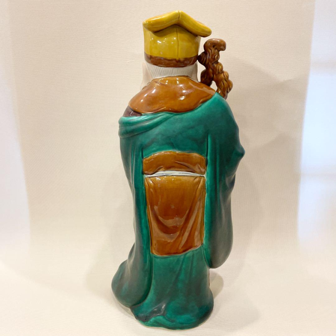 骨董品 九谷八幡窯 七福神 寿老人 特大神像 | www.avredentor.com.br
