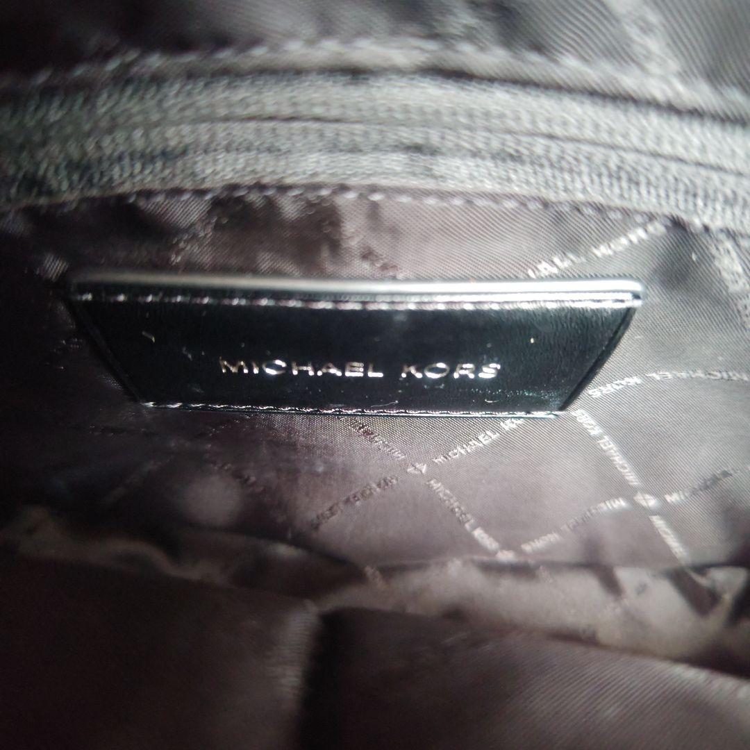 【MICHAEL KORS】PVCブラックショルダーバッグ(ユニセックス)