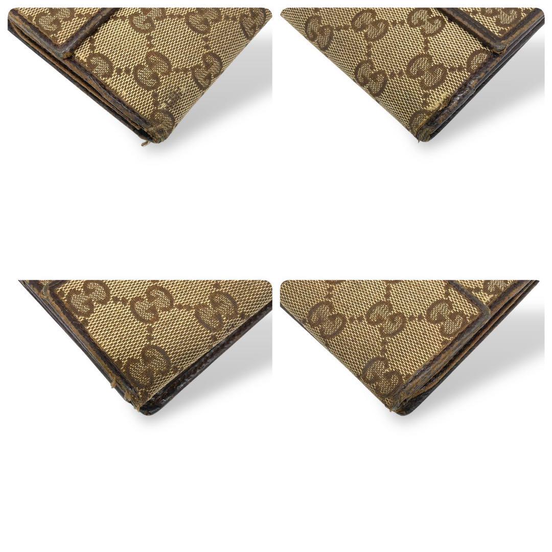 GUCCI オールドグッチ 長財布 シェリーライン GGキャンバス ベージュ