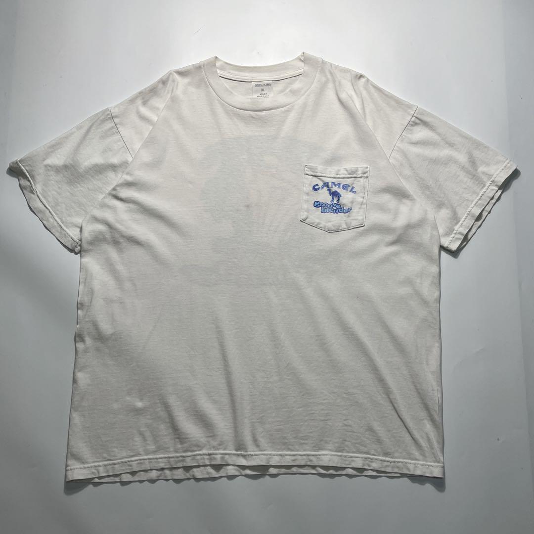 90s Camel USA製 ビンテージ ポケットT XL アイボリー 6839