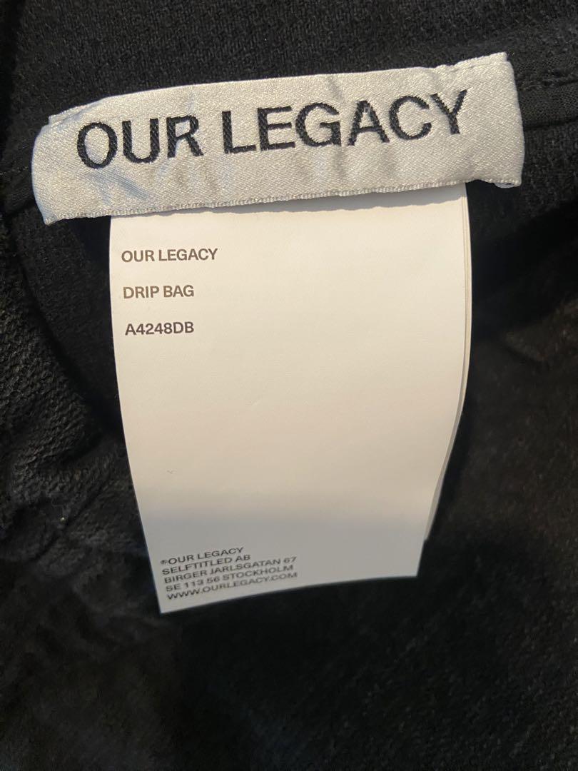 バッグ OUR LEGACY DRIP BAG \"REAL BLACK