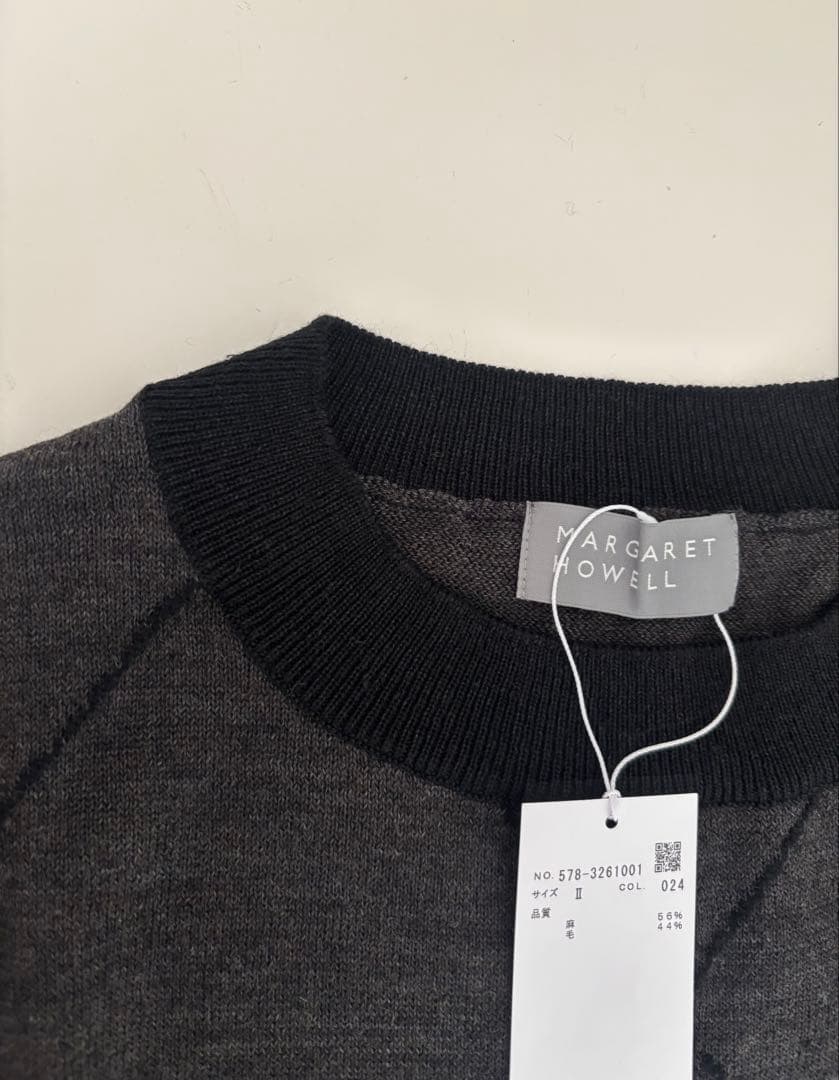 2023AW ウールリネン　ベスト　マーガレット ハウエル　アーガイル 2023AW ウールリネン ベスト マーガレット ハウエル アーガイル