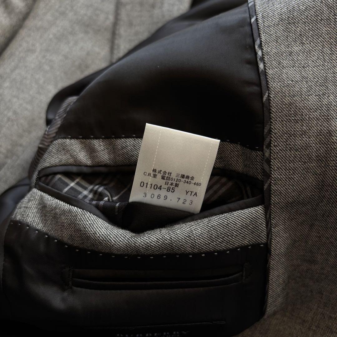 BURBERRY BLACK LABELグレー テーラードジャケット