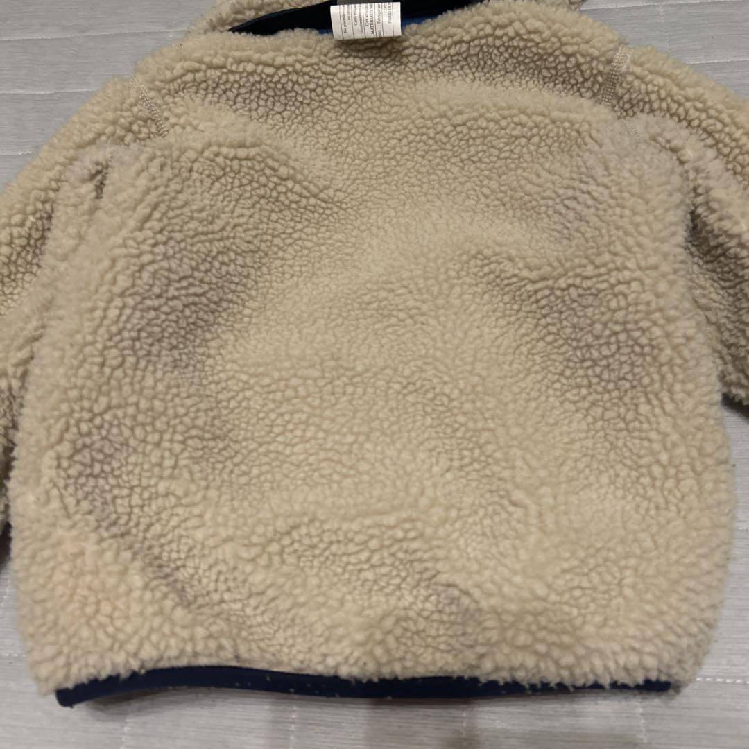 Patagonia リバーシブル　ダウンジャケット 3T ネイビー/レッド