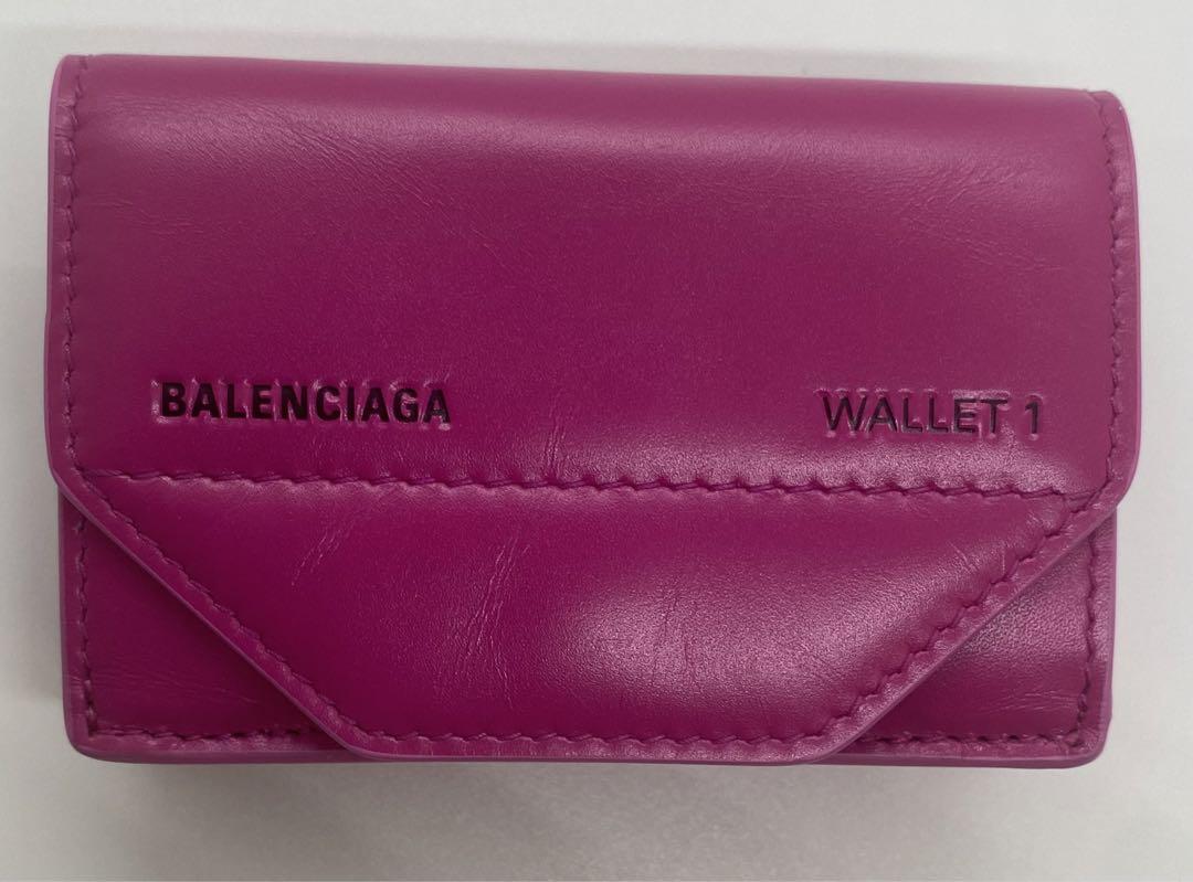 BALENCIAGA 三つ折り財布 ミニウォレット ネイビー エテュイETUI