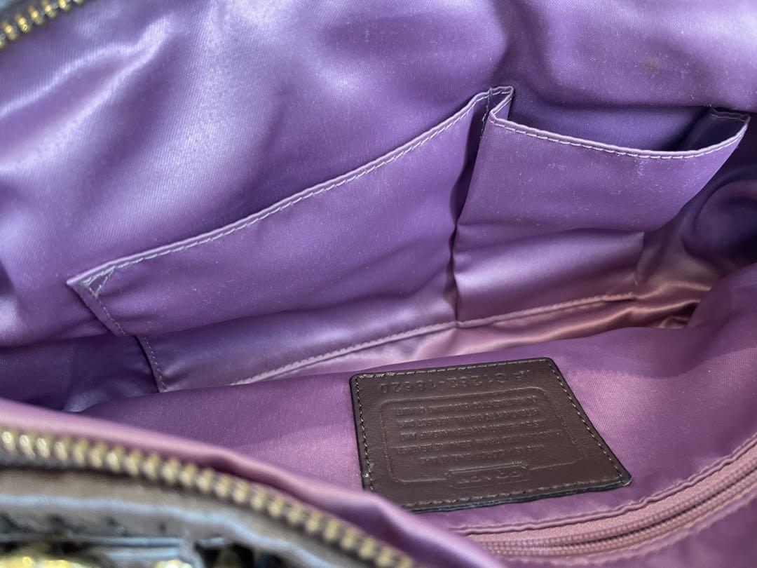 COACH 美品 ブラウン プリーツ ハンドバッグ 18620 - メルカリ