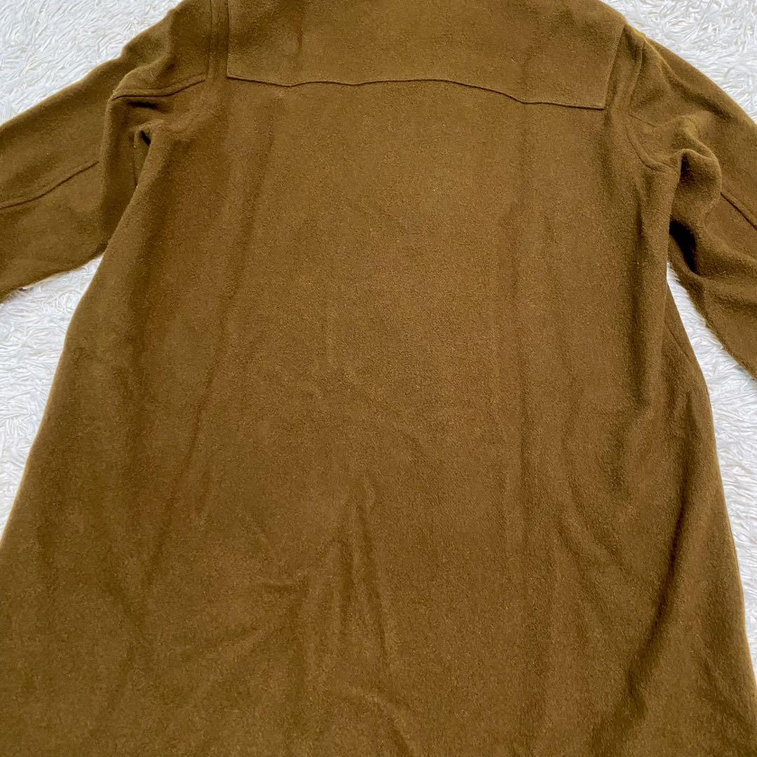 極美品✨NANO universe ウールシープモッサダッフルコート カーキ S
