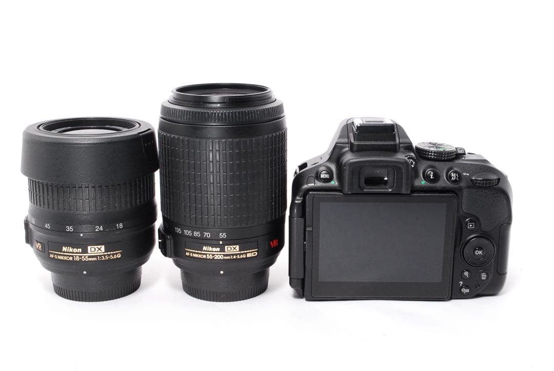 WiFi搭載❤️Nikon D5300 ダブルレンズ❤️一眼レフカメラ❤️手ぶれ WiFi搭載❤️Nikon D5300 ダブルレンズ❤️一眼レフカメラ❤️手ぶれ