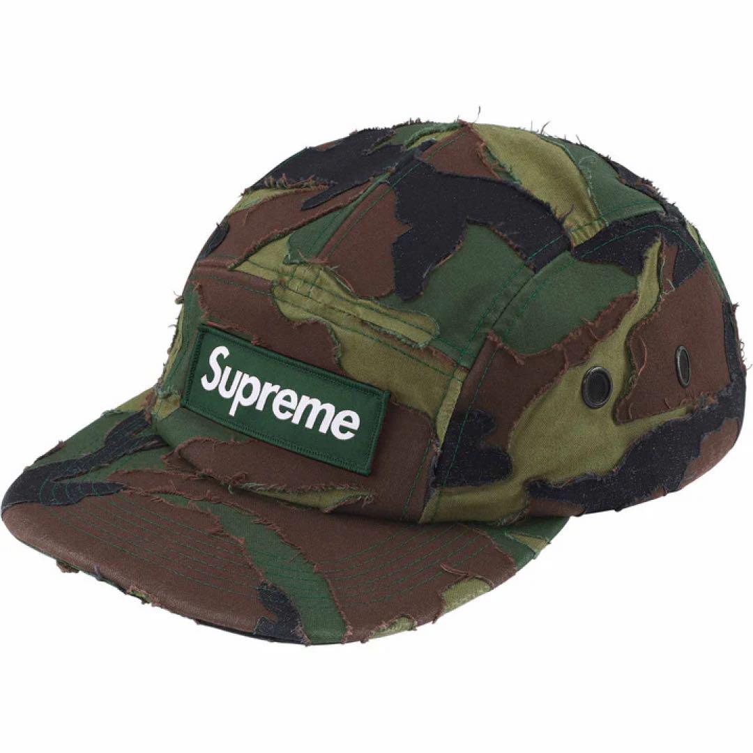 ② Supreme Layered Camo Camp Cap Woodland