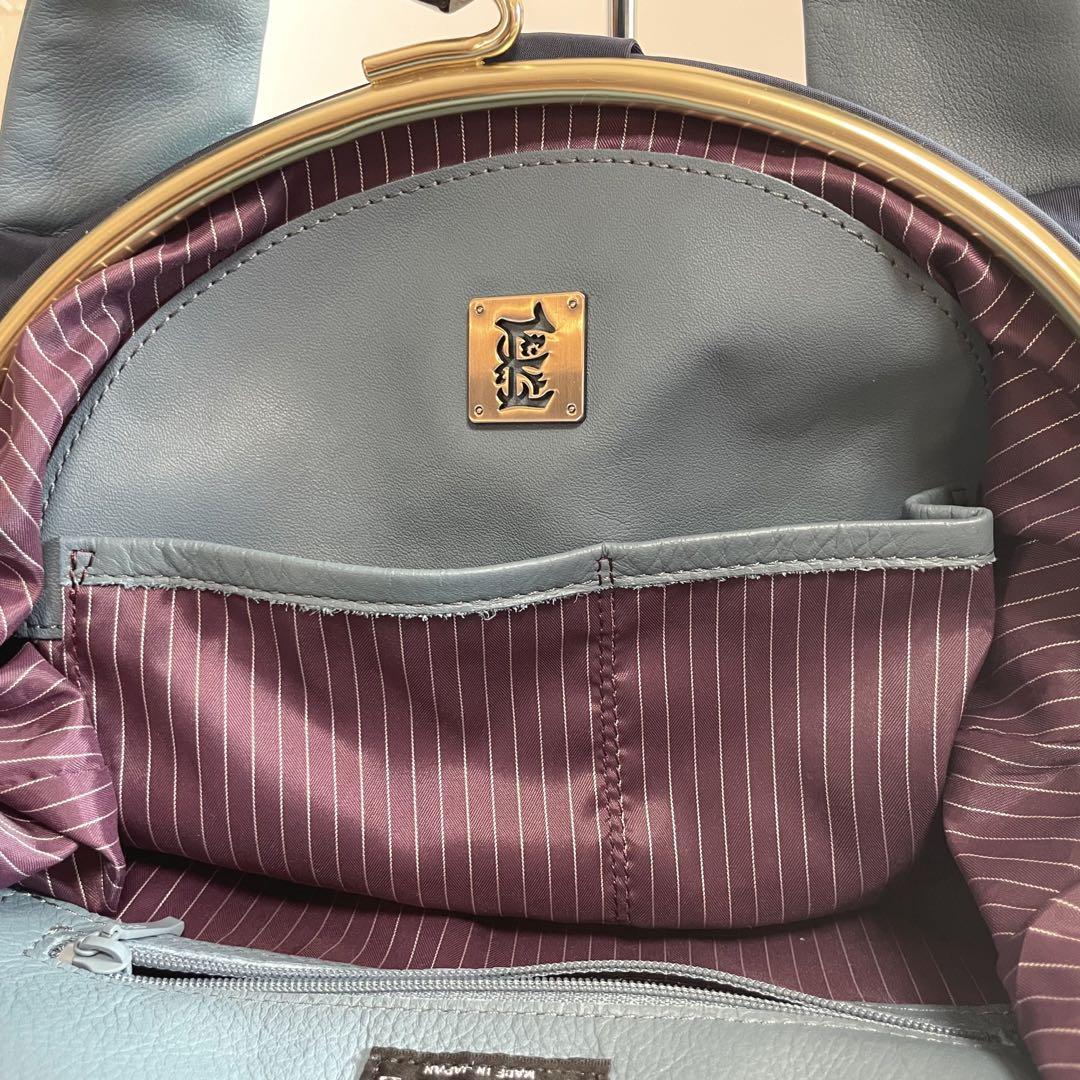 エスティーヌ ESTINE がま口 トートバッグ キャンディ 牛革
