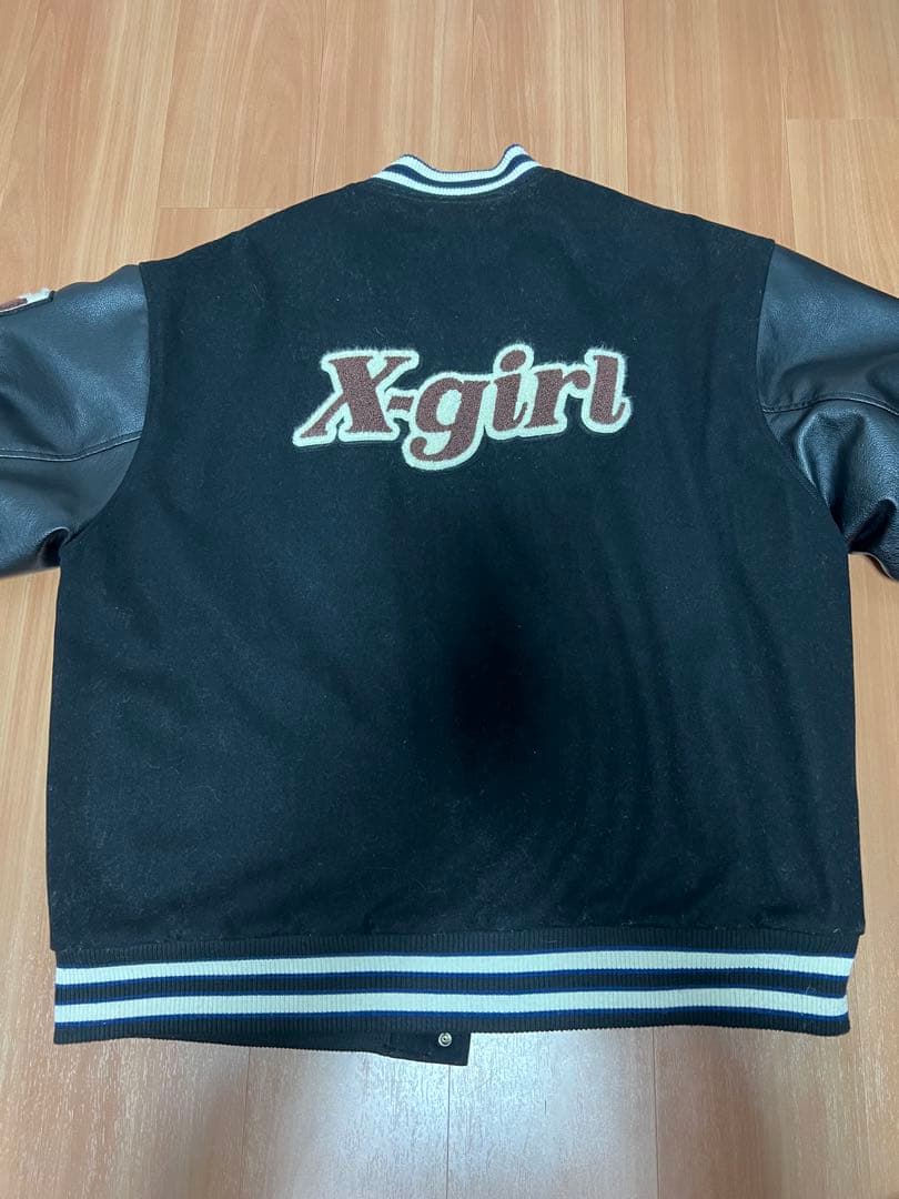 X-girl スタジャン 黒 Mエックスガール ブラック